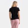 Women's T -shirt with a round gate, black color, size 50