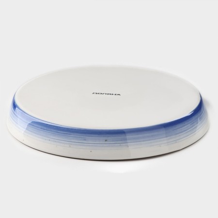 Baking form of porcelain “Cosmos”, 1000 ml, D = 25 cm, blue color-2