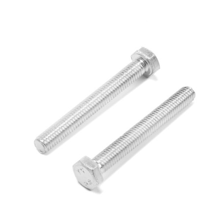 Bolt "Tundra", with a hexagonal head, galvanized, Din933, M6x50 mm, 4 pcs