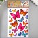 Plastic sticker multi -layer "butterflies" mix 35.5x25 cm