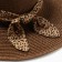 Women's hat Minaku "Leopard" Brown color, rr 56-58