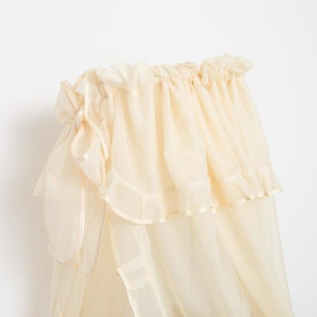Monophonic canopy, 150x300 cm, cream color-1