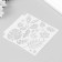 Plastic stencil "Leaves" 13x13 cm