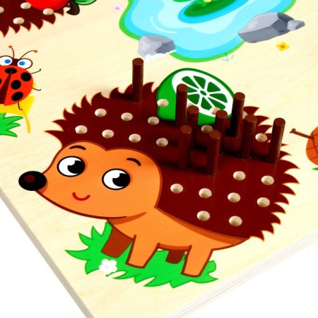 Children's developing board for the “Hedgehogs” account 30.5 × 30.5 × 1 cm-3