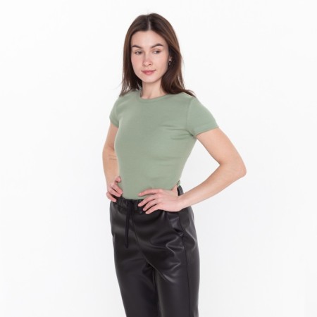 T -shirt female, green color, size S (42)-2