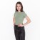 T -shirt female, green color, size S (42)