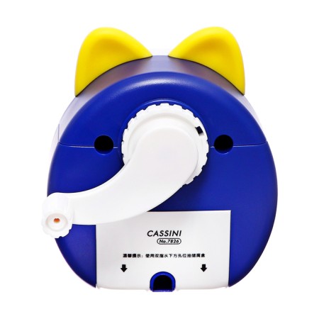 Mechanical sharpener with container, purple ears/white-5
