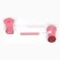 Eleans boots, set 4 pcs, size 5 (sole 6.2 x 5 cm) pink