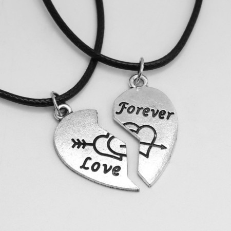 Kulons "Demetrons" Love Forever, color silver, 40 cm-1