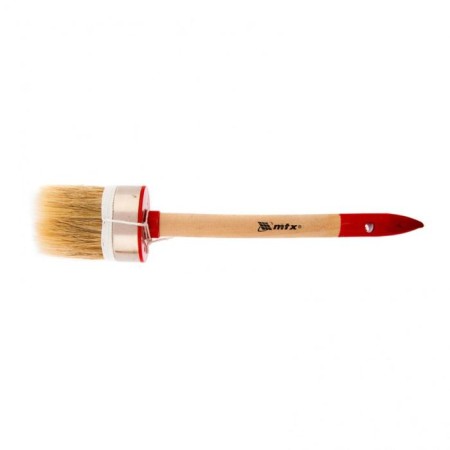 Round brush MTX 82051, pro, natural bristles, wooden pen, 50 mm