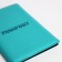 Cover for passport, blue color