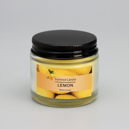 Aromatic candle "Lemon", 5*5cm, 140 g-4