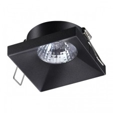 Lamp built -in Novotech. Metis, 50W, GU10, 32x76x76 mm, black color
