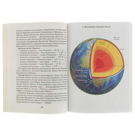 Directory. Handbook of a student in geography 6-10 grade. Elkin G.N.-1