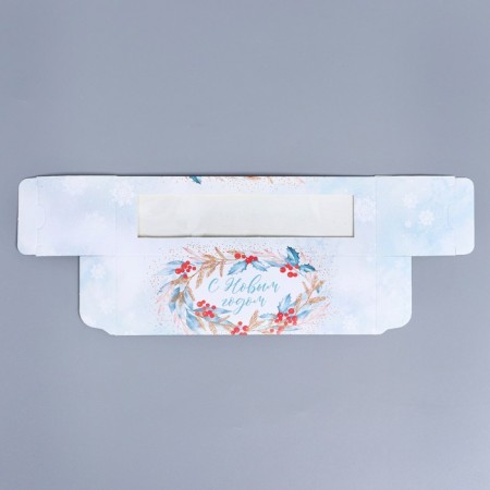 Box for Makarun "Blizzard" 18 x 5.5 x 5.5 cm, New Year-4