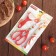A set of kitchen supplies "Flowering", 3 objects: a knife 12.5 cm, scissors, vegetable vegetables, red color red