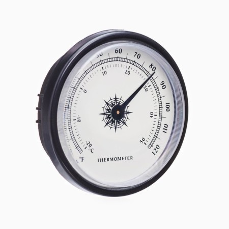 Thermometer, D-6.5 cm, black-1