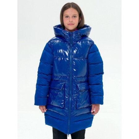 Coat for girls, height 158 ​​cm, blue color
