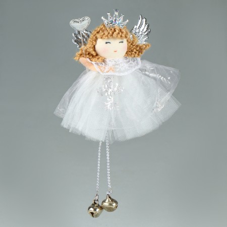 Christmas tree decoration "Fairy with a crown"-1