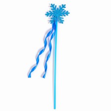 Карнавальный жезл "Снежинка", цвет голубой