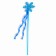 Carnival rod "snowflake", blue color
