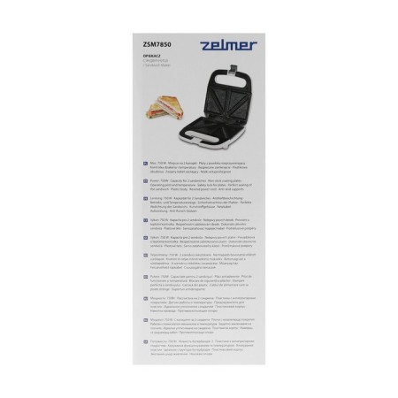 Zelmer ZSM7850, 750 W, anti -stick coating, white-9