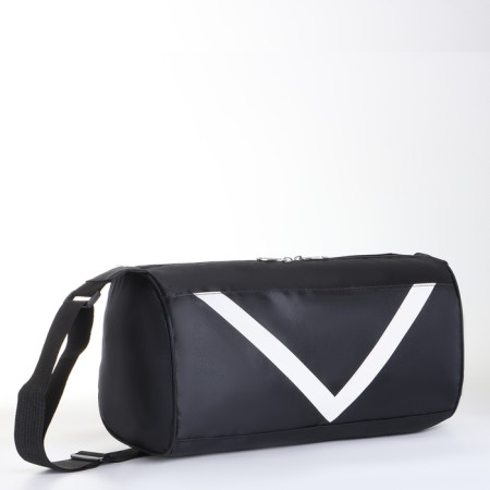Sports bag with lightning, long belt, black color