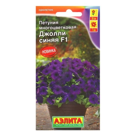 Petunia Jolly Blue F1 multi -flowered, 7 pcs