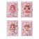 Gift notebook, A6, 100 sheets, color block, with a curly knife, PVC cover, "Anime", mix