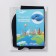 Pillow for the neck is road, inflatable, 42 × 27 cm, blue color