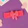 Hair bandage "chosen" bow of peas, 16x3 cm, raspberry
