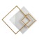Lumber "Valoni" LED 70W 4000K with a white-gold 50.5x50.5x8 cm Bayerlux