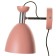 Sconces with a switch on the wire "Claudia" E27 40W pink 28x15x20cm