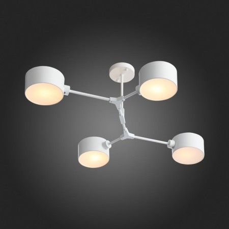 Ceiling EVOLUCE lamp. Sle183502-04. Gemento. 4x60 W, E14, 68x71.5x32 cm, white color-4