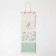 Textile pocket "eucalyptus" 3 departments, 56x20 cm