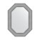 Mirror in the baguette frame, silver chain mail 88 mm, 56x76 cm