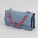 A chain for a bag, with carbines, plastic, 23 × 17 mm, 30 cm, dusty rose/silver color