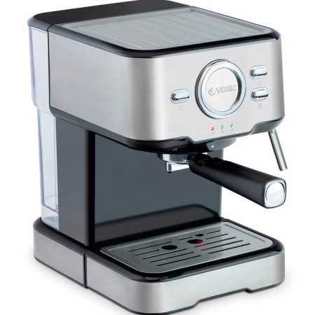 Vitek VT-1520 MC coffee maker, rye, 850 watts, 1.5 l, cappuccino, silver-black-1