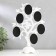 Photo frame plastic in 6 photos 4.5x3 cm "tree with fruits" white 26.5x19.5x11 cm