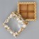 Box for sweets, confectionery packaging, 4 cells, "craft", 10.5 x 10.5 x 3.5 cm