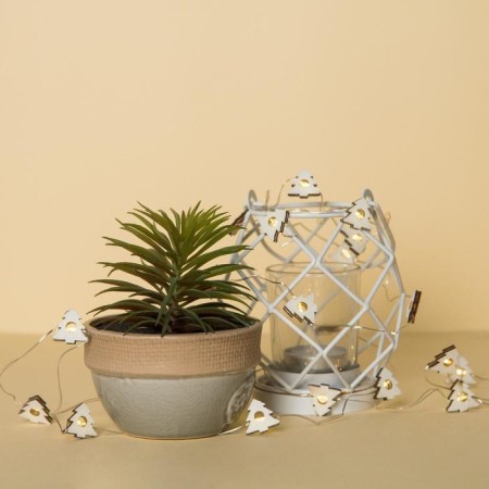 Garland “thread” 2 m Rosa with nozzles “Christmas tree”, IP20, silver thread, 20 LED, glow warm white, AAX2-5