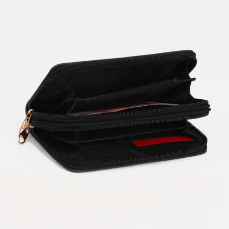 Women's wallet on lightning, black color-2