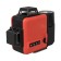 Laser level AMO LN 3D-360 Red, 20 m, 2 rays, 635 HM, 2 class, 360 °