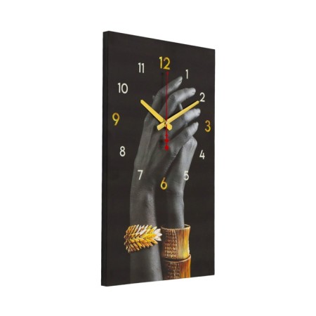 Carty watch Wall interior "hands in gold bracelets", silent, 35 x 60 cm-3