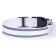 Collar with backlight double strip size m, Osh 40-48 x 2.5 cm, 3 glow modes White