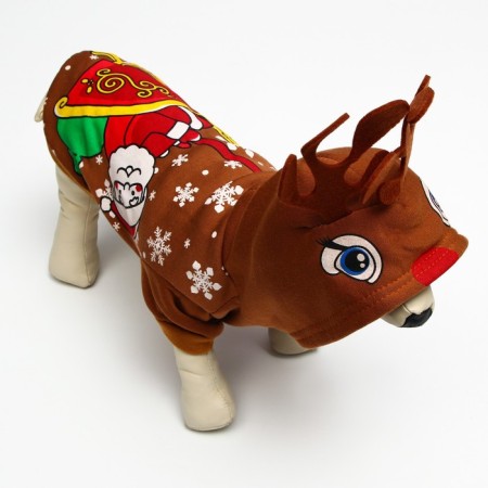 Sweatshirt "Deer with horns", XXL (DS 40, OG 52, Osh 38 cm)-5