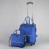Bag-rug 2 in 1 on wheels 18 ", lightning department, external pocket, blue color