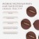 MILK TeA makeup sponge, set - 7 pcs, d = 5.5 cm, with a holder, in a case, brown color