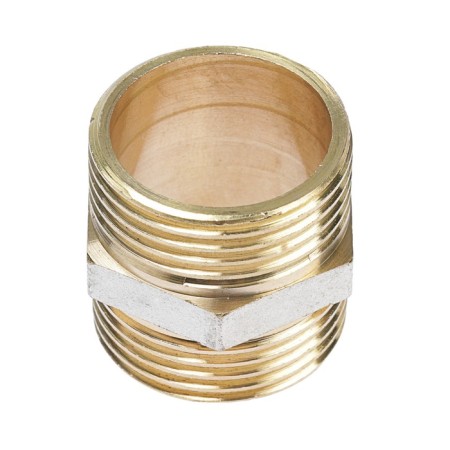 NIPPEL OTMO, 1 ", outer/outer thread, nickel -plated brass-1