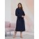 Unisex bathrobe Pamira, size l, blue color